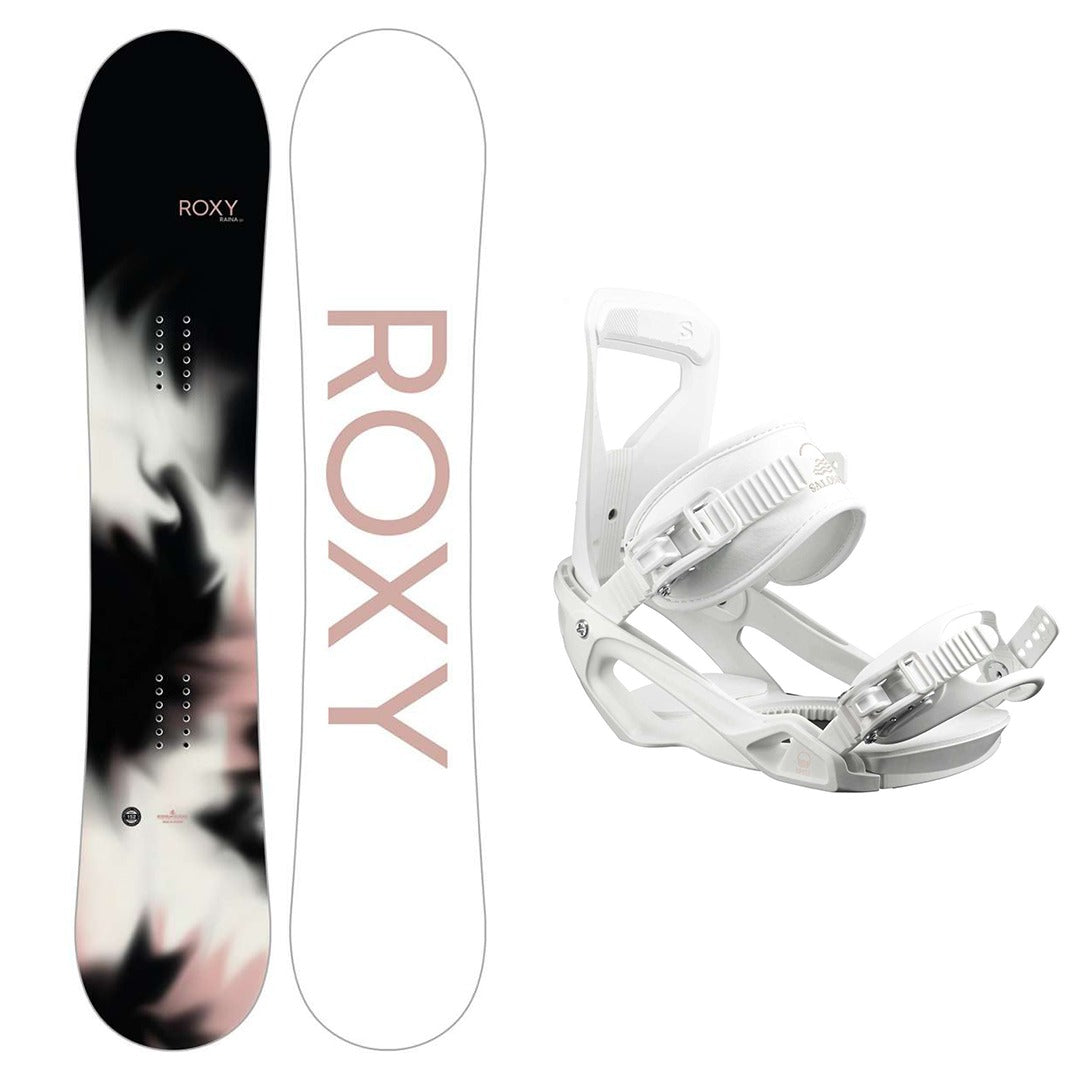 ROXY, 2023 Roxy Raina Snowboard con attacchi Salomon Spell