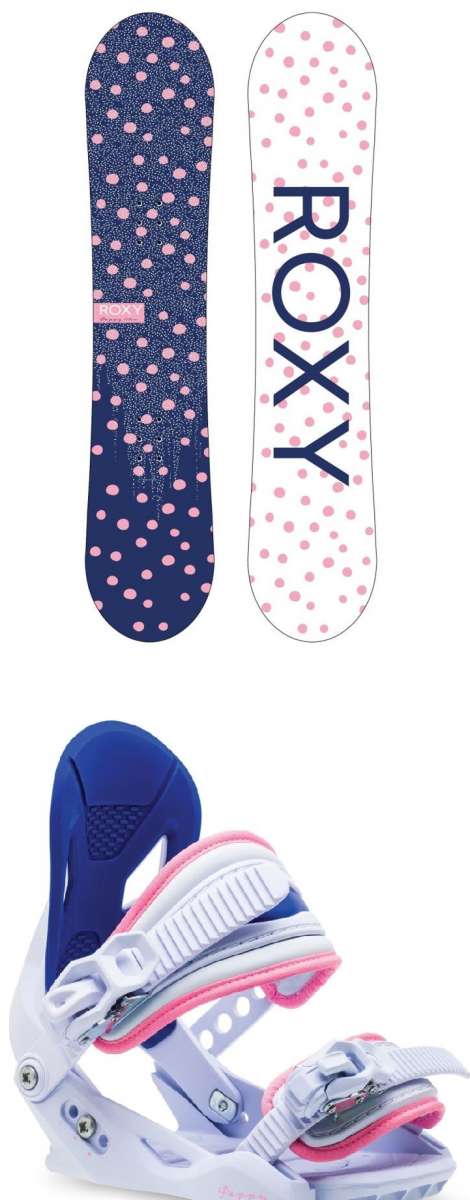 ROXY, Pacchetto snowboard Roxy Junior Poppy 2022-2023